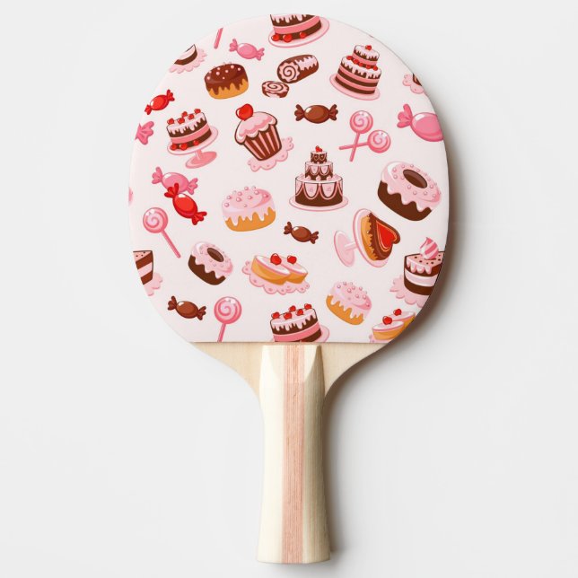 Söt bakgrund pingisracket (Framsidan)