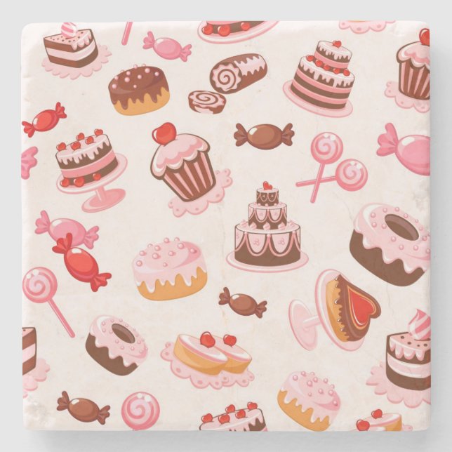 Söt bakgrund stenunderlägg (Framsidan)