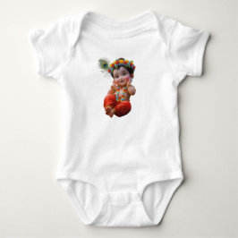 Söt Bal Krishna Janmashtami Special Baby Bodysuit T Shirt