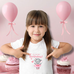 Söt balett elefant Det är min födelsedag  T Shirt