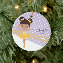 Söt ballerina balett dans jul keramik Ornament