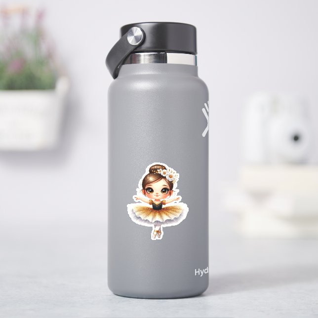 Söt ballerina klistermärken (HydroFlask)