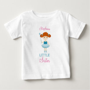 Söt ballerina lillasyster tee shirt