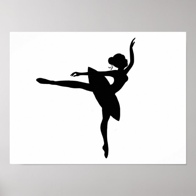 Söt Ballerina print Poster (Framsidan)