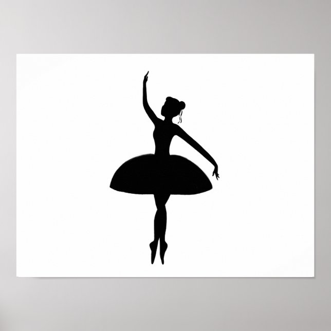 Söt Ballerina print Poster (Framsidan)