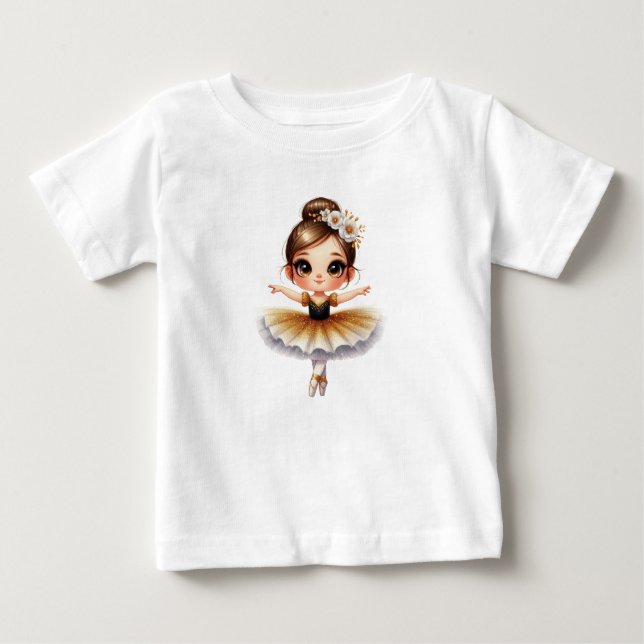 Söt ballerina t shirt (Framsida)