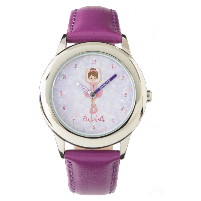 Söt Ballerina Wrist Watch Armbandsur (Framsida)