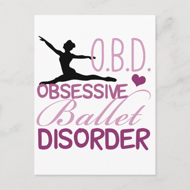 Söt Ballet Vykort (Framsida)