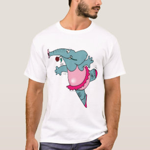 Söt balletelefant i tutu t-shirt