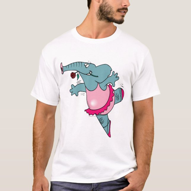 Söt balletelefant i tutu t-shirt (Framsida)