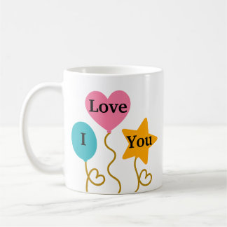 Söt ballong kärleksmugg Sweetheart kaffegåva Kaffemugg