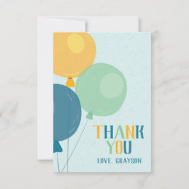 Söt Ballong Tacksamhetskort Tack Kort