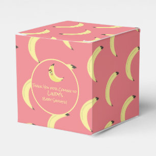 Söt Banan Knippe Flicka Baby Shower Mönster   Presentaskar