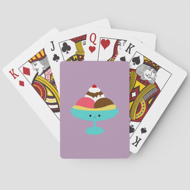 Söt Banana Split Kortlek (Baksidan)