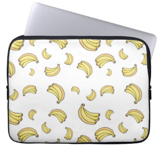 Söt bananmönster | Handritad banan-estetik  Laptop Fodral