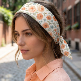 Söt bandana med chic fransk blomsterkonst