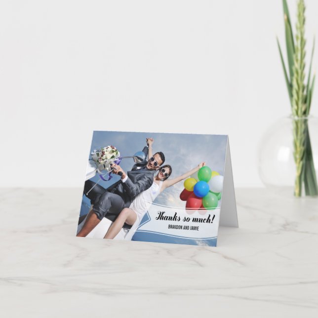 Söt Banner Tacksamhetskort Tack Kort (Framsida)