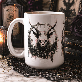 Söt Baphomet-bebis Ockult Gothic Kaffemugg
