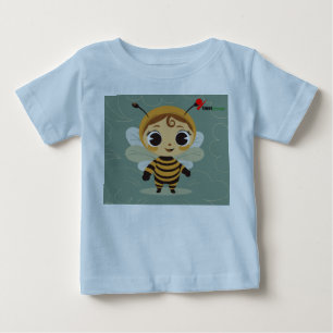 Söt Barn Baby T-Shirt Söt Bie Karaktär Todd