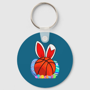 Söt barn basket easterägg kanin t-shirt nyckelring