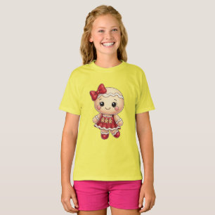 Söt barn grå t-shirt med bedårande illustration