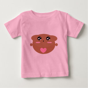 Söt Barn Konstdesign Söt Teddybjörn Förälskad T Shirt