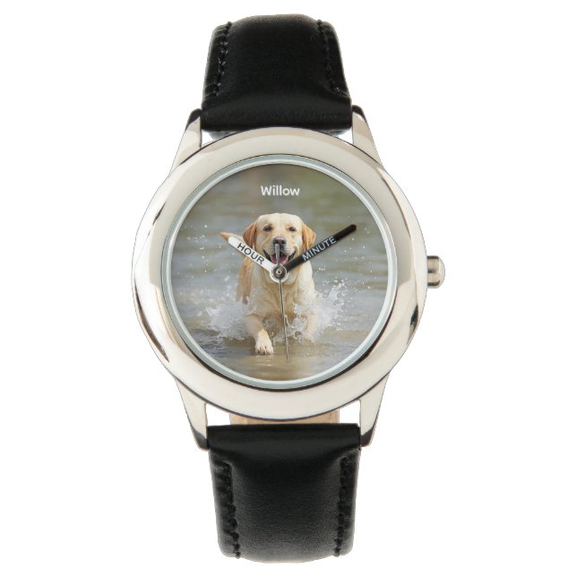 Söt Barn Personlig Labrador Armbandsur (Framsida)