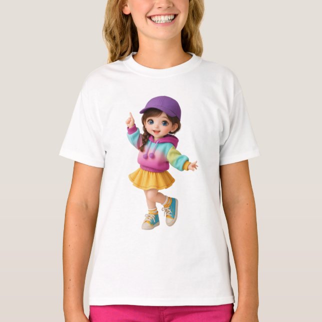 Söt barn t-shirt design  (Framsida)