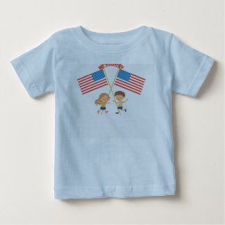Söt barn USA-flagga Mitt land T-shirt | Patriotisk