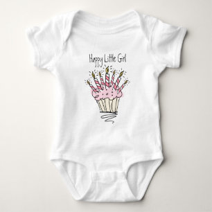 Söt barnkläder med cupcake design tee shirt