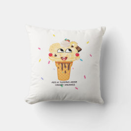 Söt barnkudde Lägg till topping Addie Creamy Dream Kudde