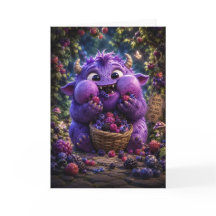 Söt Bärrytjuven Monster Fantasy Skogs Konst