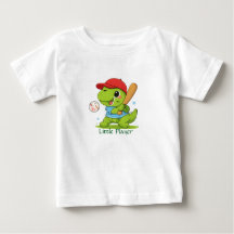 Söt baseboll-dinosaurie T-Rex sport T-shirt