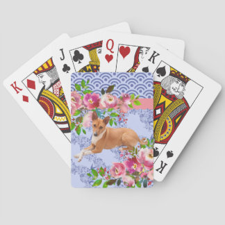 Söt Basenji Hund Casinokort
