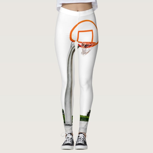 Söt Basketball Artwork Leggings (Framsida)