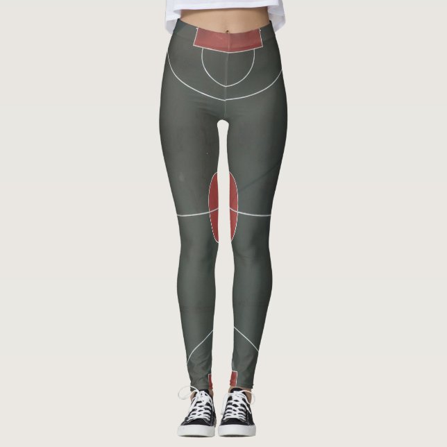 Söt Basketball Artwork Leggings (Framsida)