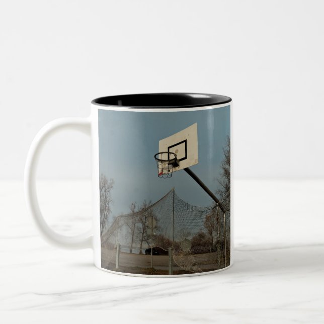 Söt Basketball Två-Tonad Mugg (Vänster)