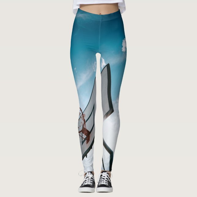 Söt Basketbollskonstruktion Leggings (Framsida)