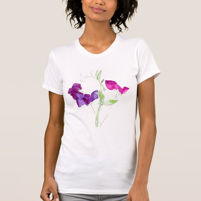 "Söt bästa ärta damspagetti Tee Shirt (Framsida)