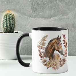 Söt Bay Horse Autumn Wandan Mugg