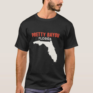 Söt Bayou Florida USA State America Travel Flor T Shirt