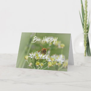 Söt BE Grattis på födelsedagen Bee Pun Card Kort