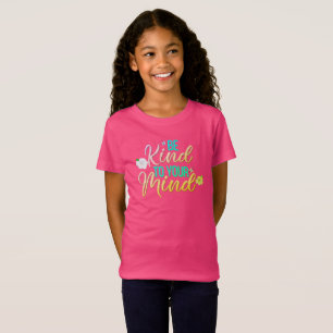 Söt ”Be Kind To Your Mind” flickor barn t-shirt