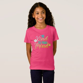 Söt ”Be Kind To Your Mind” flickor barn t-shirt