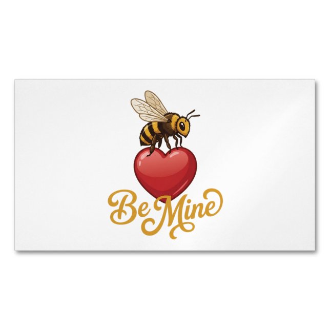 Söt Be Mine Bikupa  Magnetiska Visitkort (Framsida)