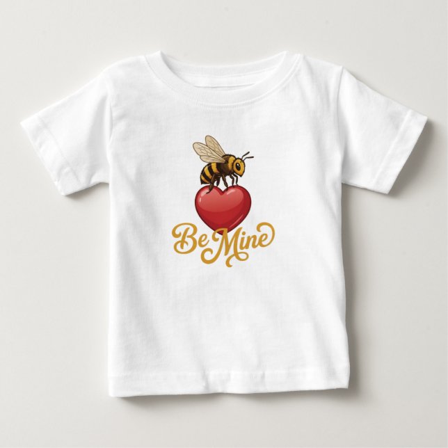 Söt Be Mine Bikupa  T Shirt (Framsida)