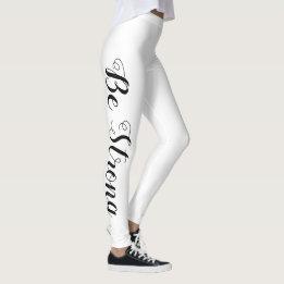 söt BE STRONG-typografi | Leggings