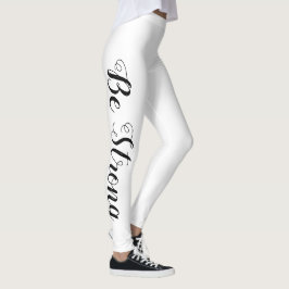 söt BE STRONG-typografi | Leggings
