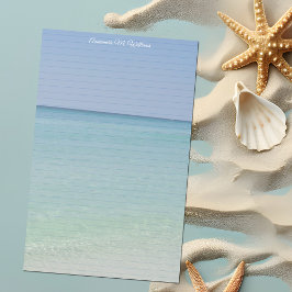 Söt Beach Anpassningsbar Led Brevpapper