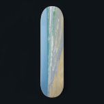 Söt Beach Photo Anpassningsbar Seashore Sandpiper Mini Skateboard Bräda 18,5 Cm<br><div class="desc">Denna vackra skateboard för foto i havet har en vacker blå grönt vinkar som rullar upp på stranden. Den söt ljusblåa av det soliga himlar och havet tillsammans med den ljusa sandan av stranden gör perfekten till bakgrund för sommarskateboarding.</div>